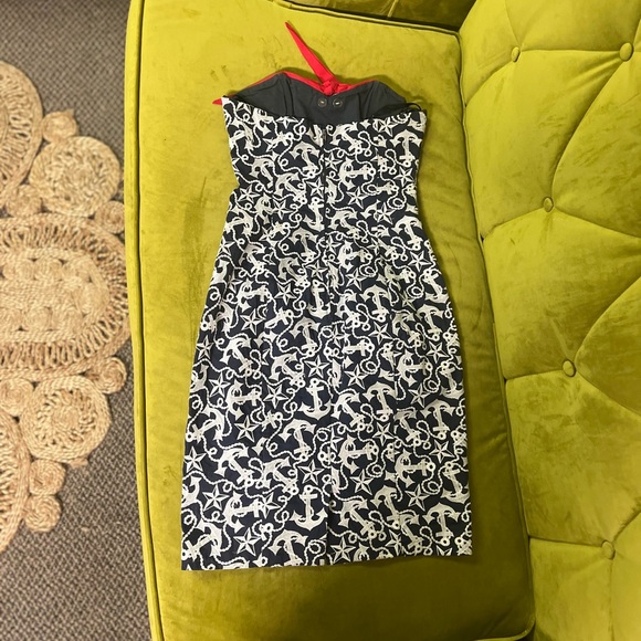 Vintage Betsey Johnson Nautical Dress Size 0 - Picture 5 of 5